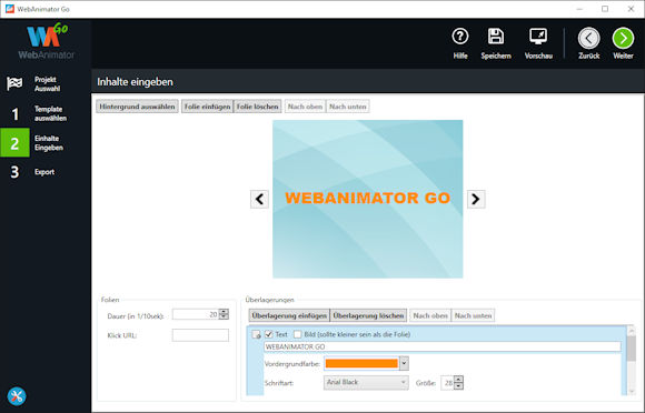 WebAnimator GO – HTML5 Animation auch für Anfänger